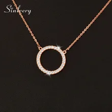 SINLEERY блестящее мощеное крошечное круговое круглое ожерелье и кулоны серебряное розовое золото цвет цепи ювелирные изделия для женщин XL089 SSB