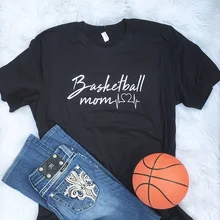 Camiseta de basquetball Mom Love Heartbeat algodón camisetas gráficas mujeres verano manga corta Tops Vintage ropa kawaii Drop Shipping