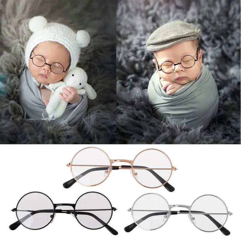 Реквизит для фотосъемки новорожденных мальчиков и девочек с плоскими очками джентльменская Студийная фотосъемка