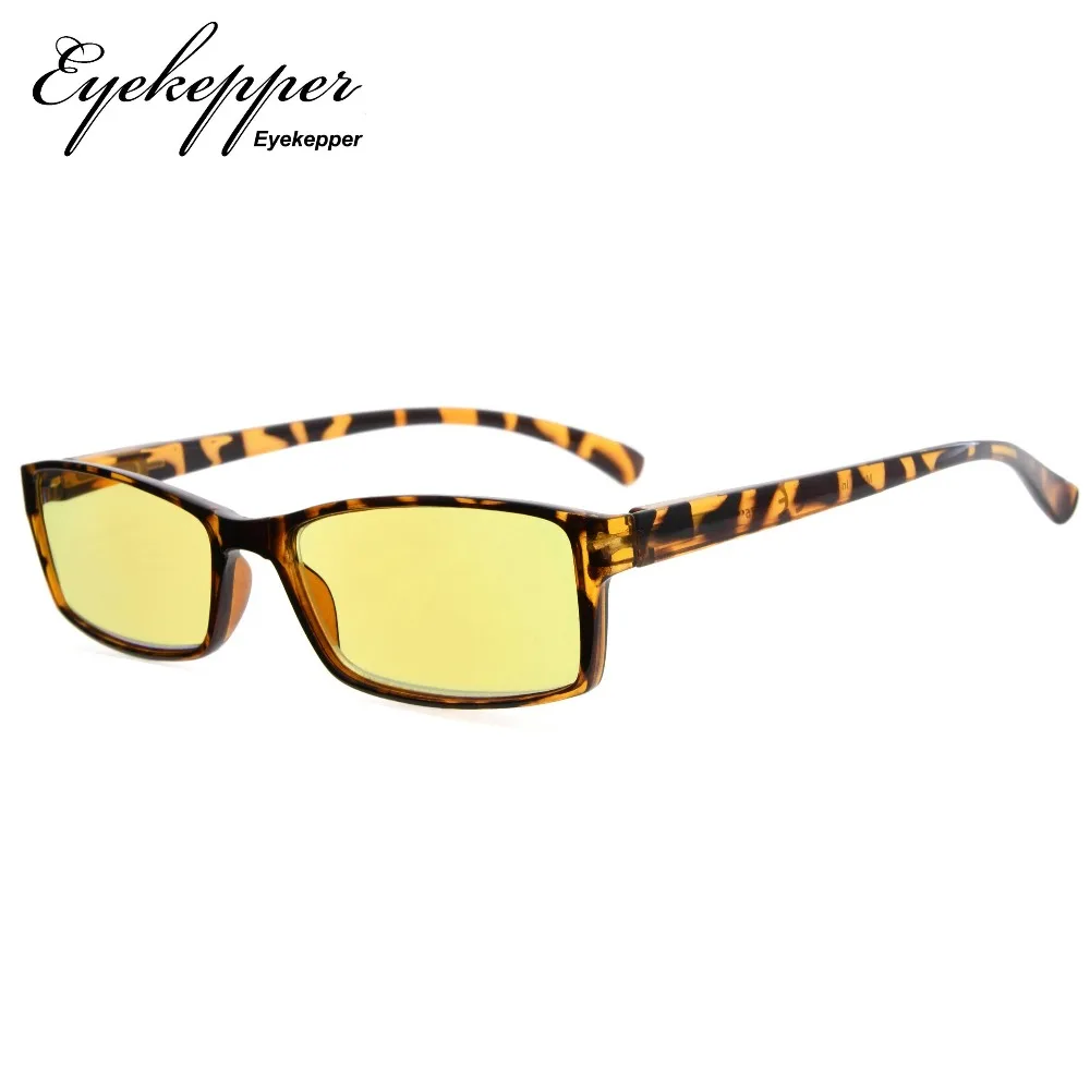 TMCG178 Eyekepper Blue Light Blocking Glasses маленькие прямоугольные линзы желтые тонированные