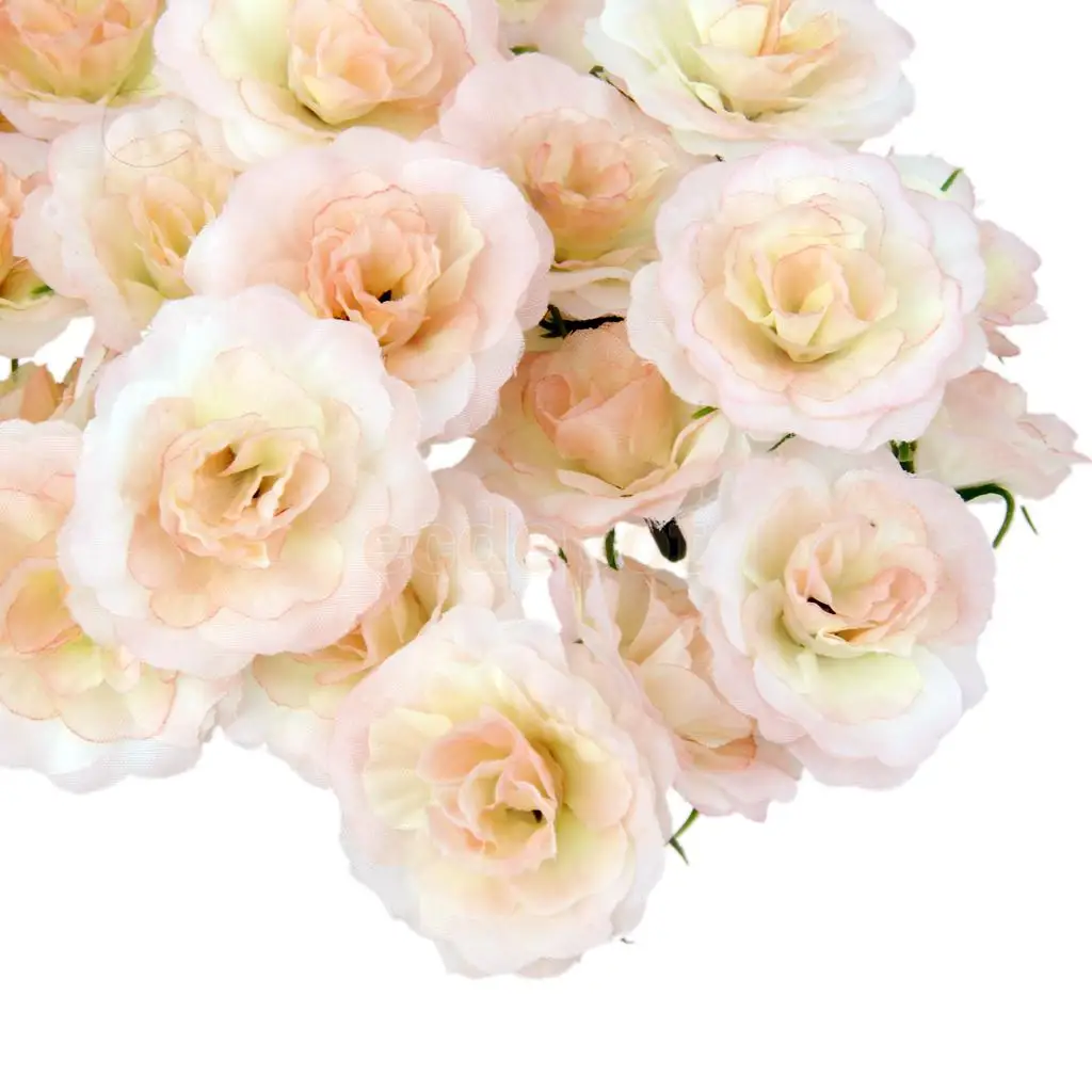 500x Rose Heads Artificial Silk Flower Buds Party Wedding Garden Decor Pink BULK