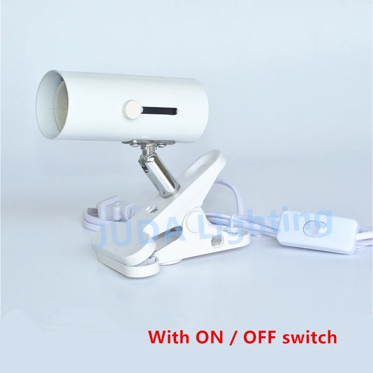 

E26 E27 socket lamp holder lamp base with clip and cable wire cord set button ON / OFF switch dimmer for desk lamp table lights