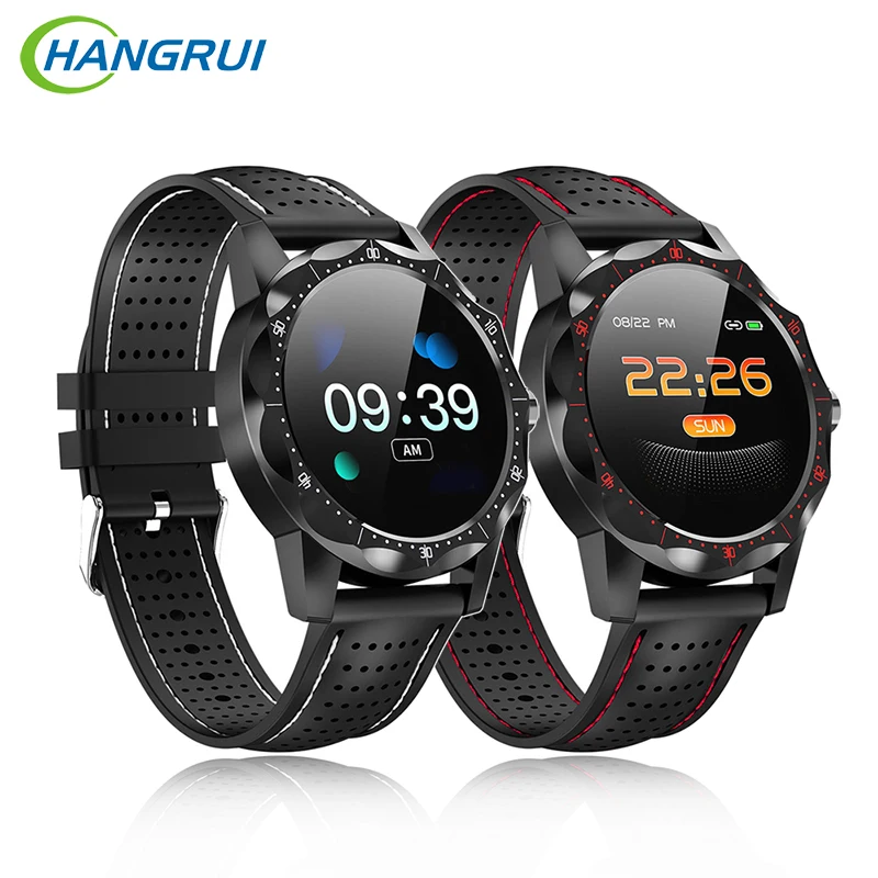 

2019 SKY Men smart watches watch IP68 Waterproof 30 meters 15 days standby Heart rate Blood pressure Smartwatch For IOS Android