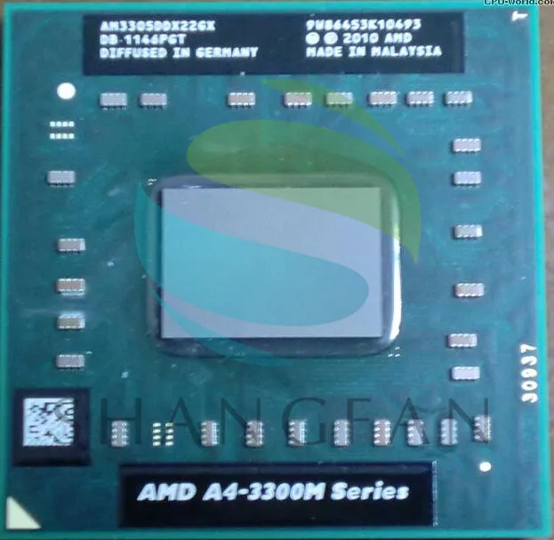 AMD A4-Series A4 3300M Series A4 3305M A4-3305M - AM3305DDX22GX 1.9Ghz Dual Core Laptop processor Socket FS1