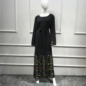 

Plus Size Abaya Kaftan Dubai Bangladesh Embroidery Muslim Hijab Dress Robe Qatar UAE Abayas For Women Turkish Islamic Clothing