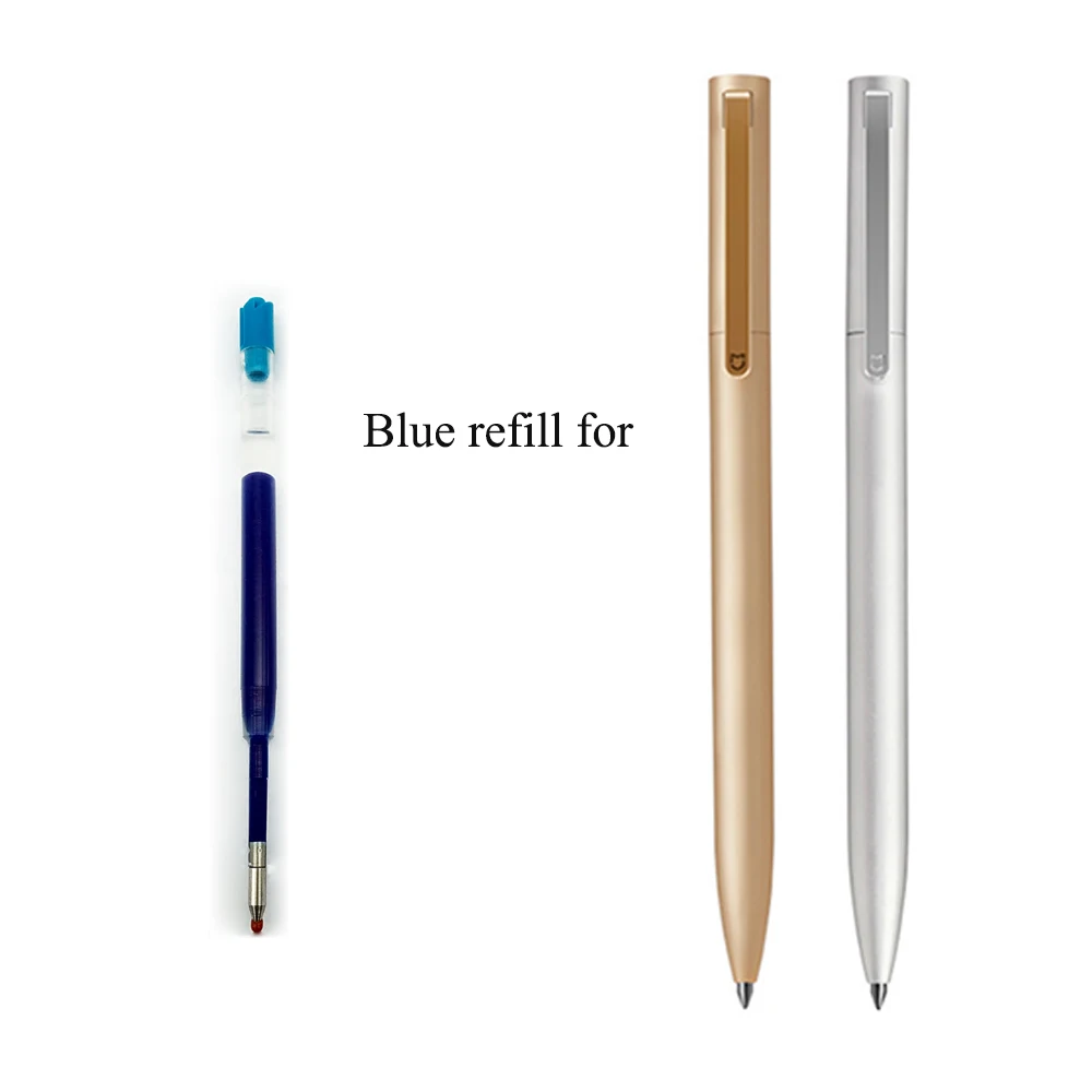 0,5 мм черный синий цвет чернила Заправка для новой версии Xiaomi металлические ручки Замена для золотого и серебряного цвета Mijia ручка