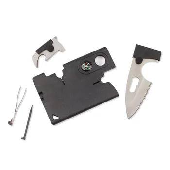 

Hight Quality 9 in 1 Outdoor EDC tool Camping Hiking Survival Pocket Knife Multifunction Tool SS