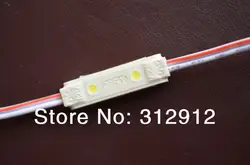 20 шт. 3528 SMD LED модуль; высокий яркий; 0.2 Вт; IP65; DC12V; 18-20lm; размер: 26 мм * 7 мм * 4.1 мм