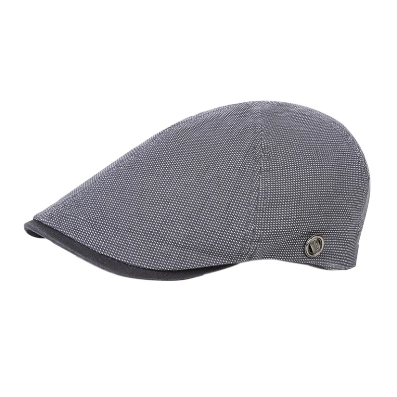 عالية الجودة الرجال النساء خمر جولف قبعات بيكر بلغت ذروتها قبعة الكتان القطن الرجعية في الهواء الطلق الغولف قبعة سقف مسطح