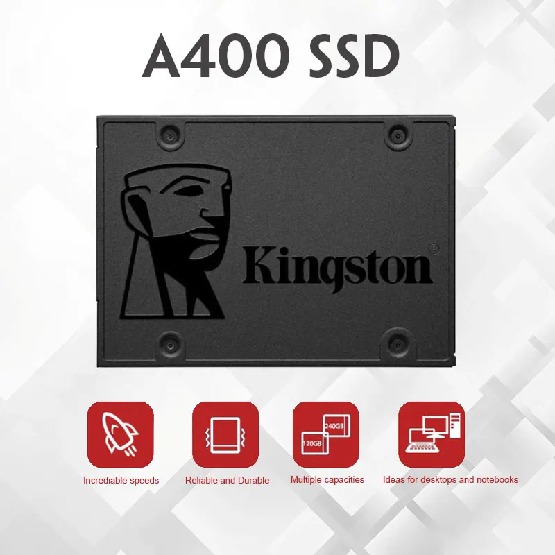 Kingston SSD 480GB A400 SATA III 2,5 дюймов HDD твердотельный накопитель 120 240 480 960 GB SSD ЖЕСТКИЙ ДИСК ВНУТРЕННИЙ для ПК ноутбука