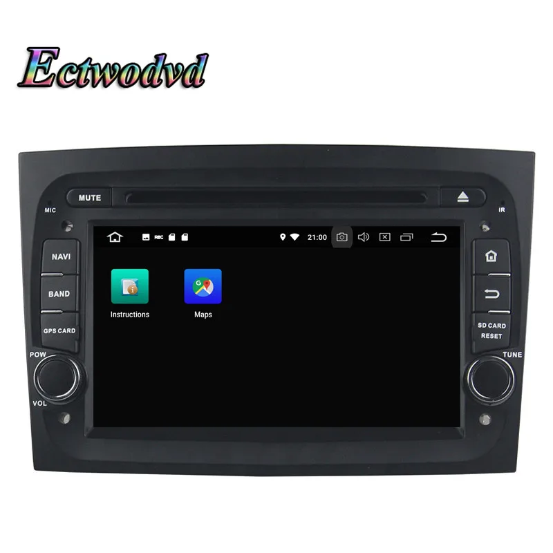Discount Ectwodvd Octa Core 4G RAM 64G ROM Android 9.0 Car Multimedia DVD Player GPS HeadUnit for Fiat Doblo 2016 2017 2018- 3
