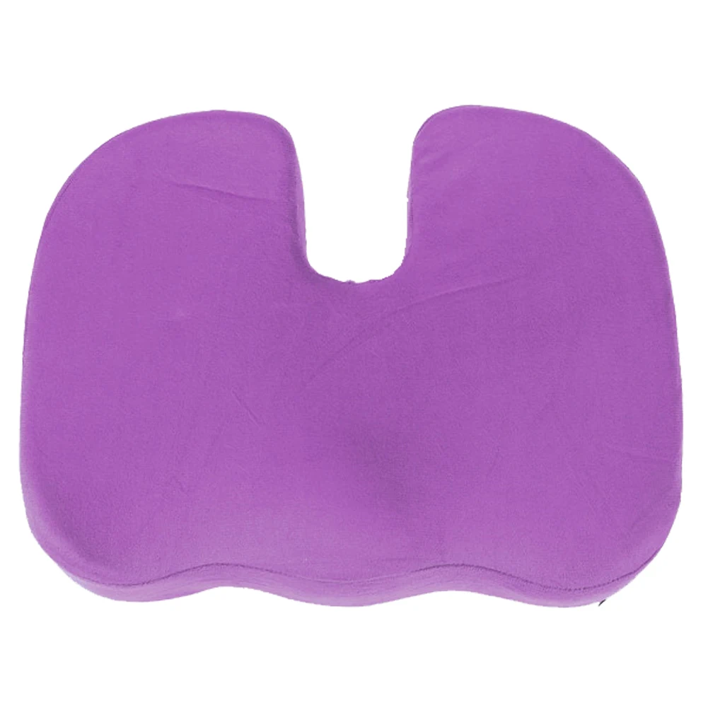Дорожная подушка для сидения копчик ортопедическая пена с памятью U сиденье массажное кресло подушка для автомобиля офисная Массажная подушка - Цвет: purple