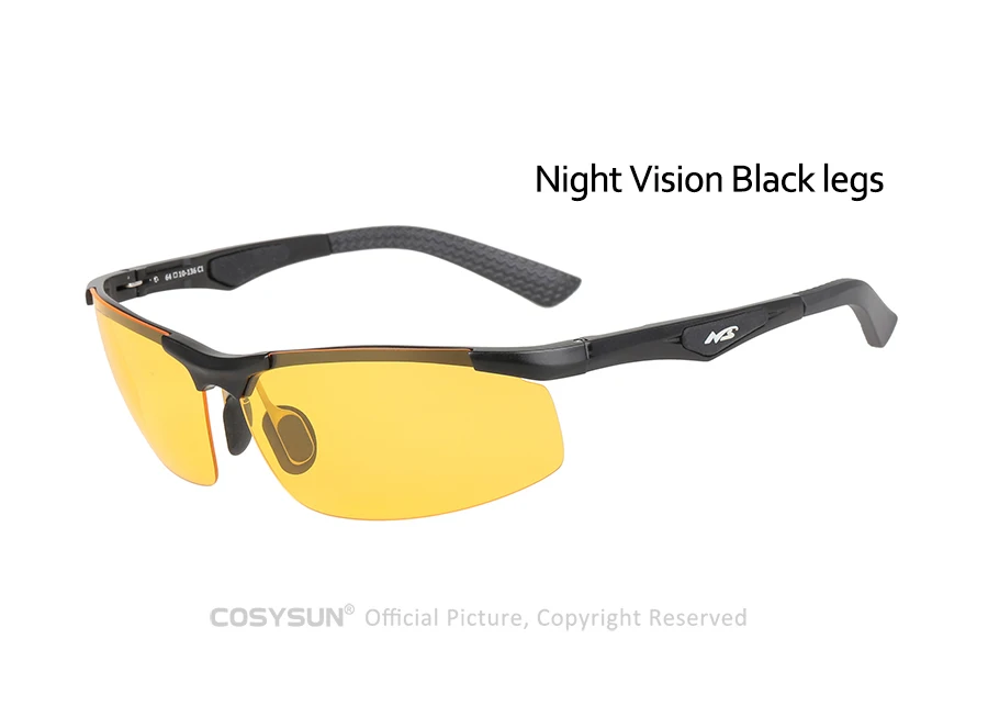 Очки ночного видения для вождения, мужские очки для ночного вождения, мужские солнцезащитные очки для ночного видения, линзы из алюминиевого сплава, солнцезащитные очки для мужчин