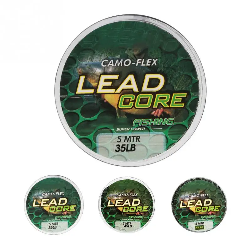 5m 35lb 45lb 55lb Camouflage Fishing Line Heavy Duty Anti Break Hair
