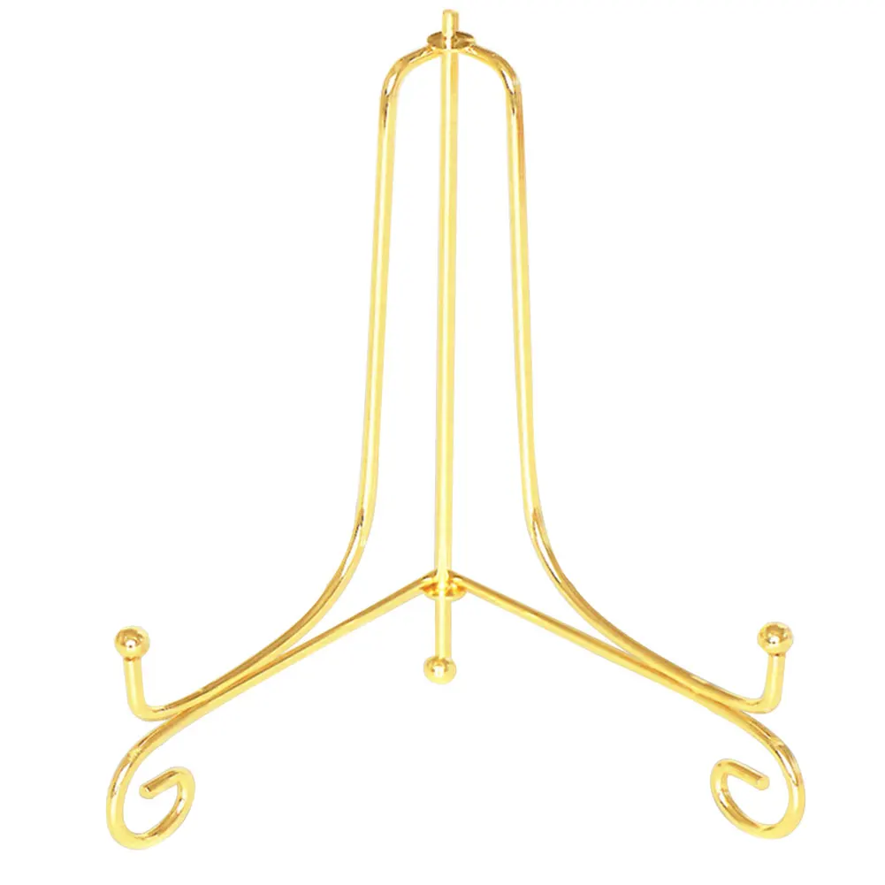 

Art Decorative Cookbooks Picture Iron Display Stand Picture Frames Dish Tablets Rack Pedestal Easel Plate Home Photo Holder Bowl