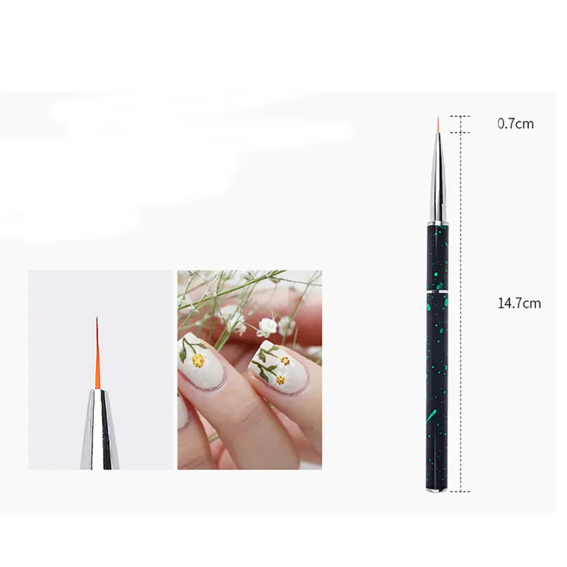 5 шт ногтей расставить Маникюр живопись Рисование, полировка Brush Tool pinceau eventail ongle H1