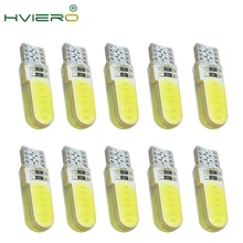 10X 194 2825 WY5W COB Silicagel Waterproof Wedge Light Auto marker light reading dome Lamp Auto parking bulbs 12V Led