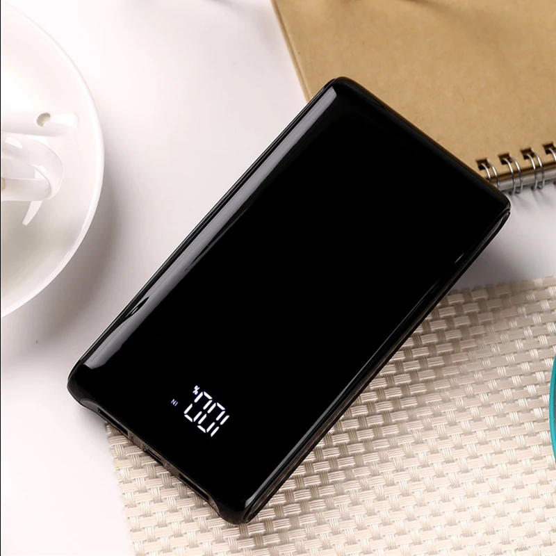 

New Style 10000mAh Power Bank Digital Display Screen 18650 Mobile Power Type-C Charging Treasure Powebank For iPhone Xiaomi