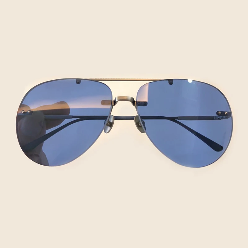 Objektiv Sunglasses 3 Qualität Uv400 Sunglasses Hohe Gradienten Designer 1 2 No Marke Shades Retro Frauen Weibliche Sonnenbrille Fashion Brillen Sunglasses Randlose no no Hq4xzWpw