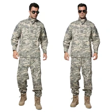 Тактическая страйкбольная форма ACU цифровой Камуфляжный костюм БОЕВОЙ ОХОТНИЧИЙ комплект одежды тренировочная форма