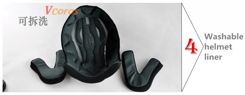 Vcoros флип-ап мото rcycle шлем модульные Полнолицевые шлемы с внутренним черным солнечным козырьком двойной объектив мото гоночные шлемы s m l xl