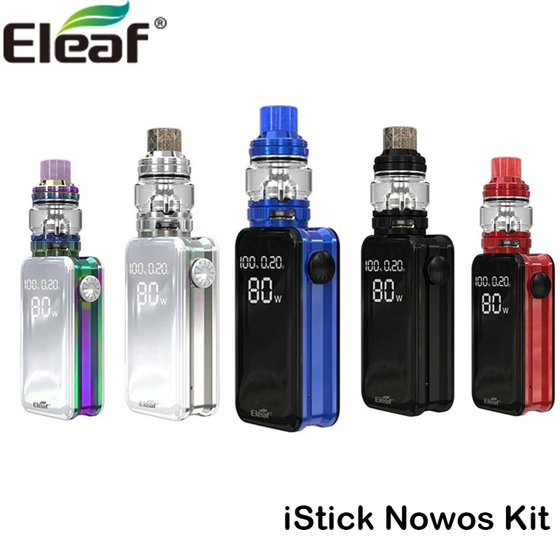 

Original Eleaf iStick NOWOS Kit 80W Box MOD Vape 4400mah Battery With Ello Duro Tank 6.5ml with HW-N HW-M Dual Coil E Cigarette