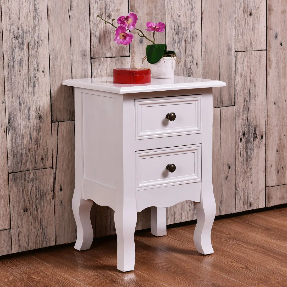 Giantex White Curved Legs Accent Side End Table Modern Nigh stand Bedroom Furniture with Drawers Nightstand HW54090 Giantex White Curved Legs Accent Side End Table Modern Nigh stand Bedroom Furniture with Drawers Nightstand HW54090