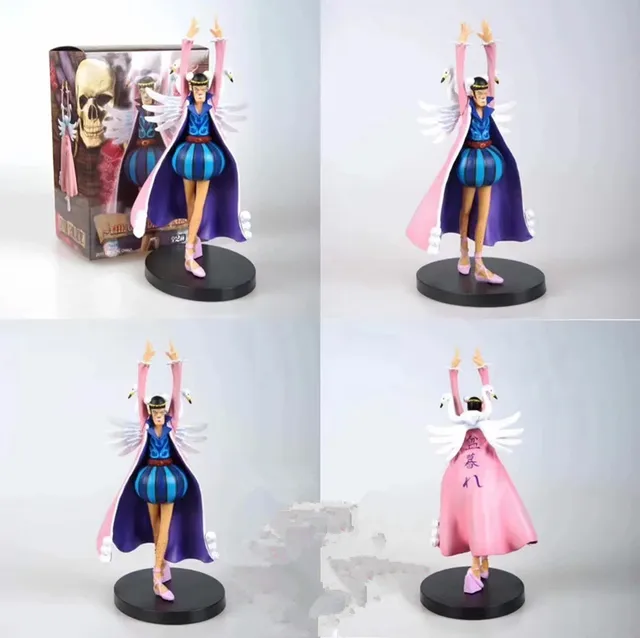 Best Offers New Arrival Anime One Piece Action Figure MR.2 Bentham Shemale Coat Ver Dress Model Collectible PVC Decoration Gift Doll 17cm