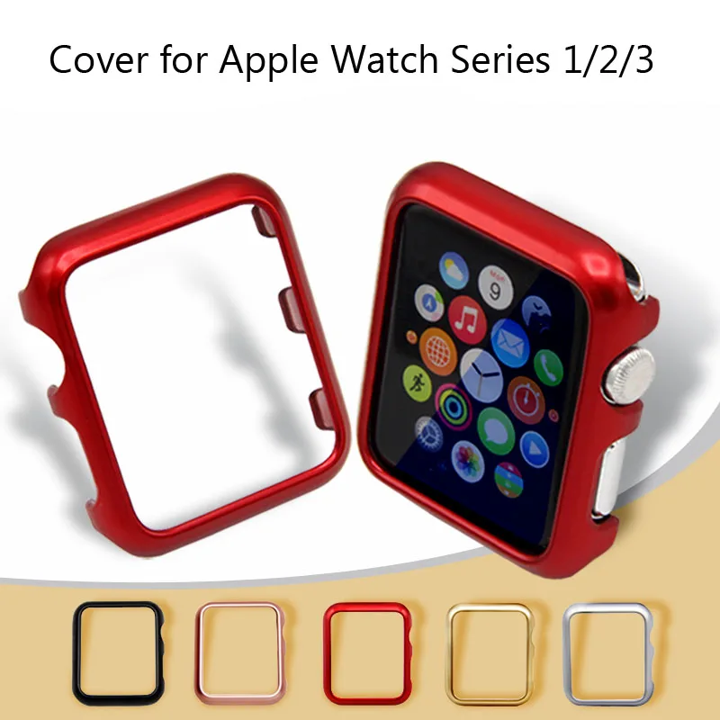 

High Quality PC Cover for Apple Watch Case Series 3 2 1 Protective Bumper 38mm 42mm Shell Perfect Match Frame for iWatch Bumper