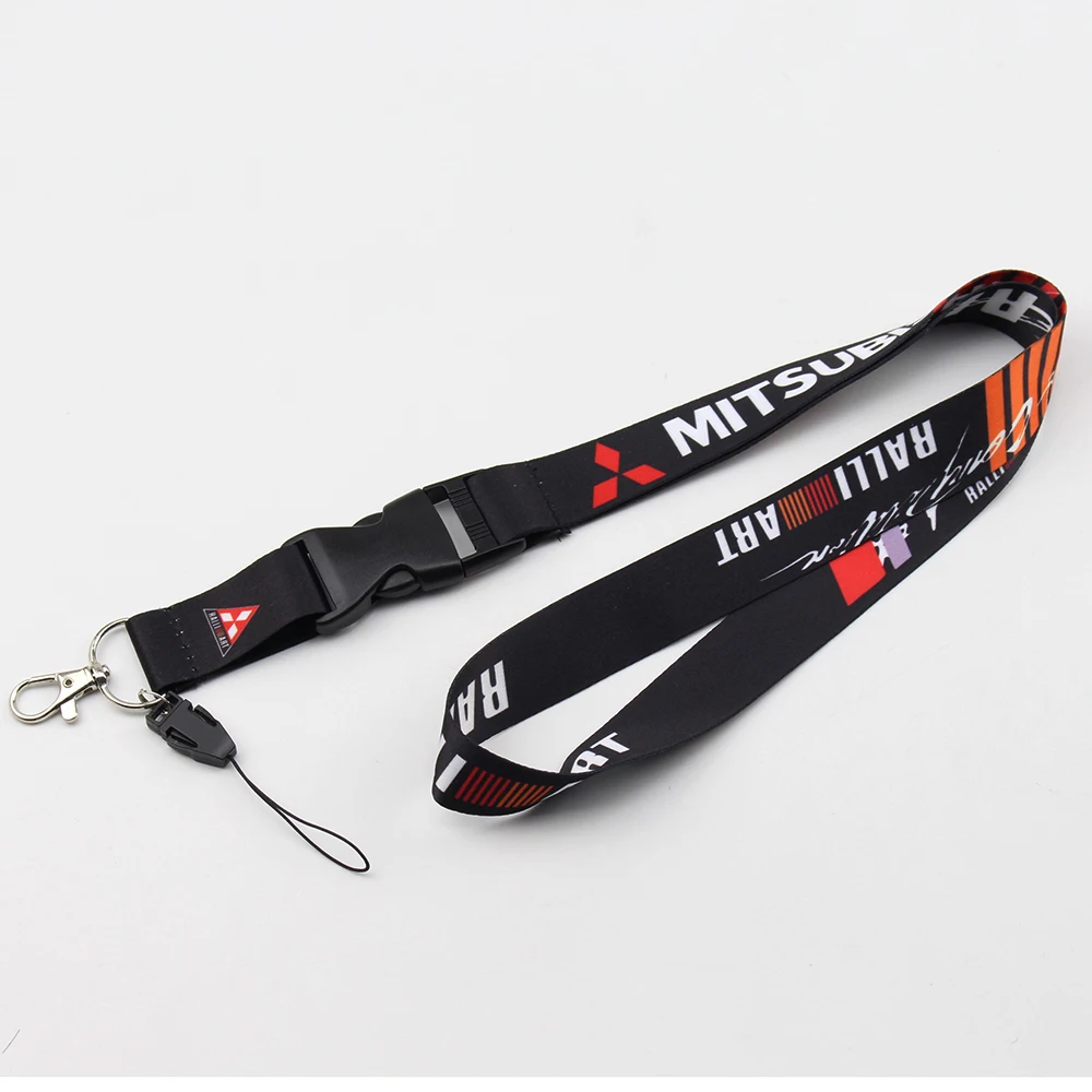 JDM RALLIART Racing lanyards мобильный телефон ID карты подвесной ремень ремешок для Mitsubishi брелоки для фанатов