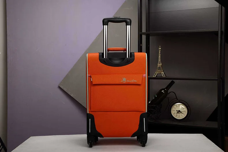 Полиуретановый Корейский Роскошный брендовый чемодан для путешествий, кожаный винтажный чемодан на колёсиках