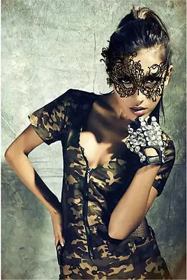 AU Женская Сексуальная глазная Венецианская маска для маскарада, карнавала вечерние бальный костюм