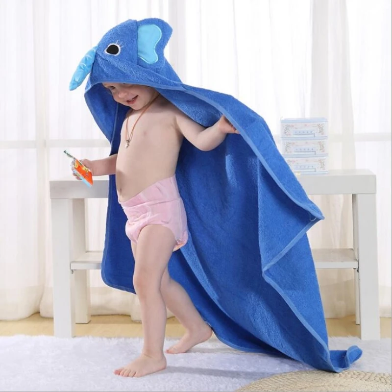 

100% Cotton Kids Blanket/Towel Toddler Bathrobe Baby Boys Girls Spring Animal Hooded Blanket Children Cartoon Blanket /Towel