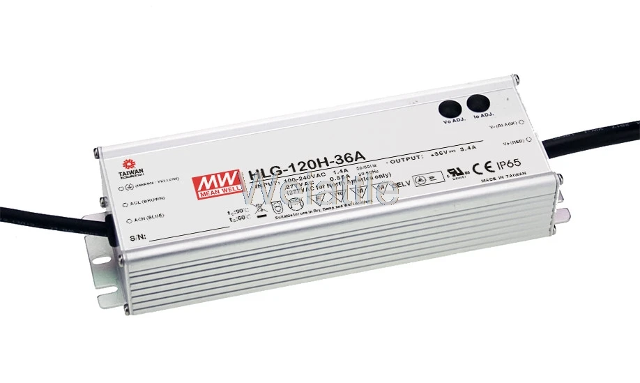 

MEAN WELL original HLG-120H-24 24V 5A meanwell HLG-120H 24V 120W Single Output LED Driver Power Supply