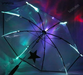 

LED luminescent transparent umbrella concert lighting umbrella warning signal Children's umbrella CD50 W03