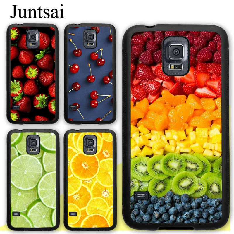 

Juntsai Summer Fruits Berries Case For Samsung Galaxy S5 S6 S7 edge S8 S9 S10 Plus Lite Note 9 5 8 TPU Plastic Back Cover