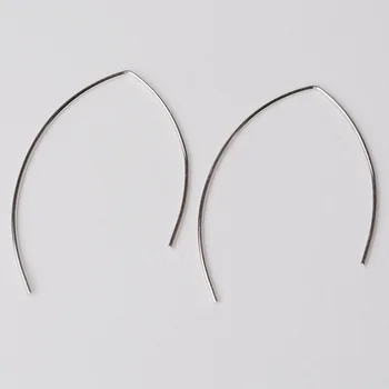 

ear hook, solid 925 sterling silver earring wire hooks, sterling silver earring findings accessories