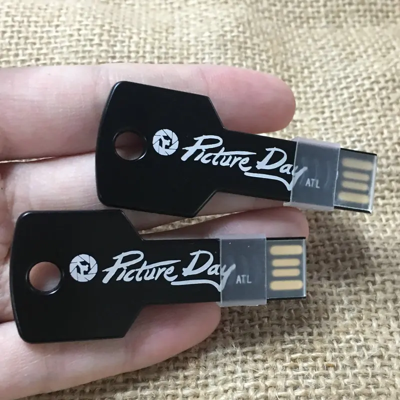 Фотография металлический ключ Usb флеш-накопитель 128 МБ 4 ГБ 8 ГБ 16 ГБ 32 ГБ 64 Гб Флешка флеш-диск Usb 2,0 карта памяти U диск