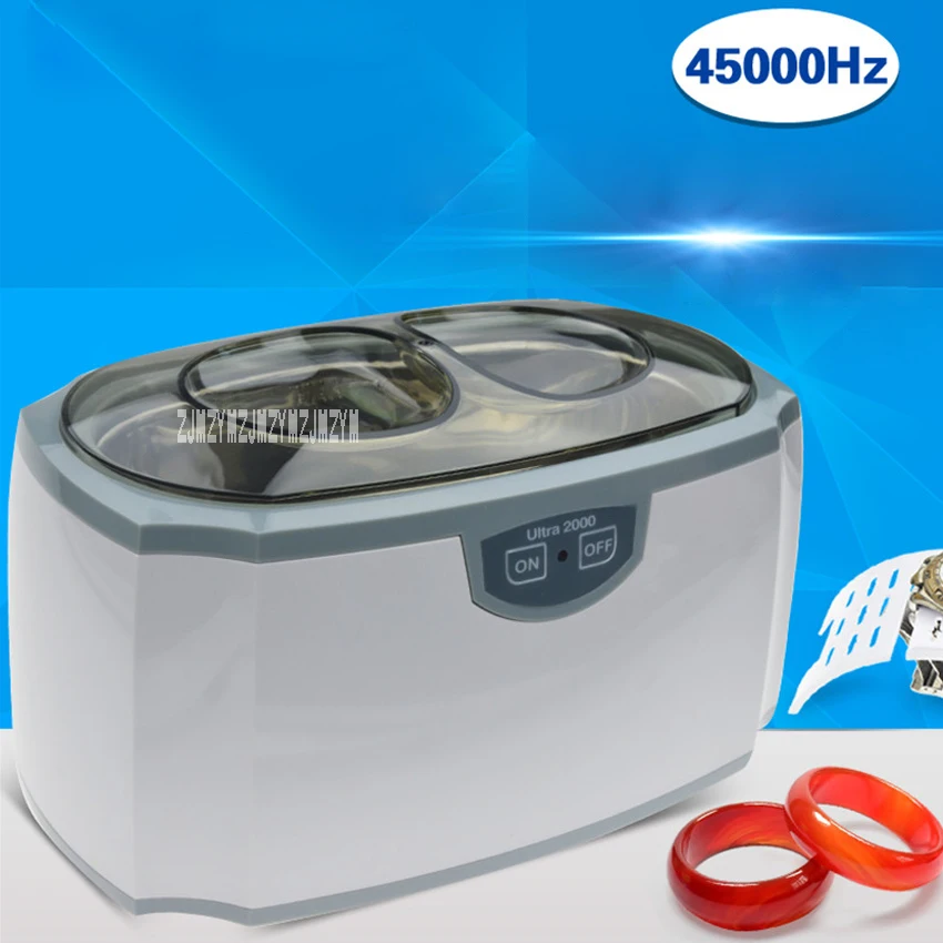 New Portable Ultrasonic Cleaning Machine D 2000 Glasses Cleaning