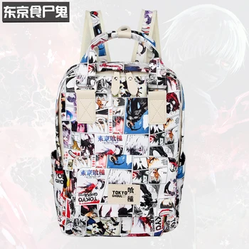 

Anime Tokyo Ghoul NARUTO One Piece Kongfu Naruto Sasuke Backpack Cartoon Student School Bag Laptop Shoulders Bags