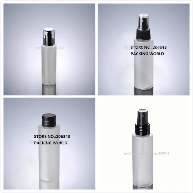 

100ml frosted PET BOTTLE black lid/pump/ mist sprayer for lotion/emulsion/water/mist sprayer /skin care packing plastic bottle