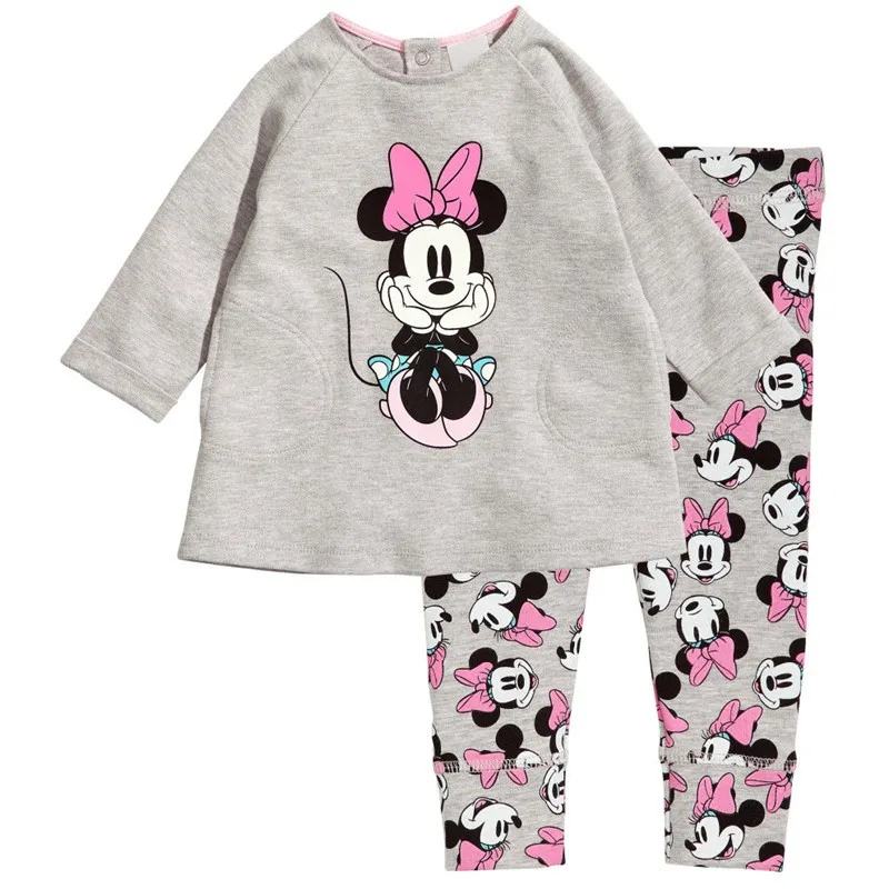 2017 Kids Clothes Baby Girls Clothing Sets Children Minnie Pajamas Pijama Set Roupas Infantis Menina Homewear Sleepwear Suits02