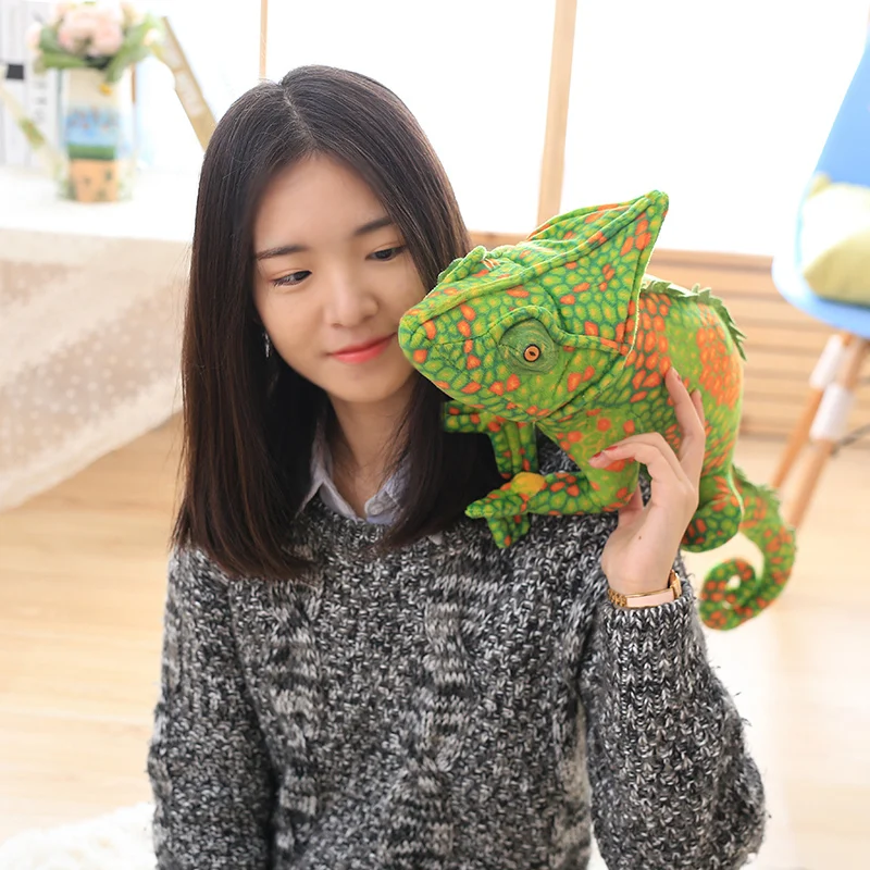 Brinquedos de Pelúcia Aniversário do Bebê Gigante Simulação Répteis Lagarto Camaleão Personalidade Animal Boneca Travesseiro Crianças Presente Natal 1 pc 80 cm 4 boneca travesseiro crianças aniversário do bebê presente natal