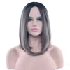 Soowee Synthetic Hair Ombre Grey Hair Bob Style Short Wigs for Black Women Party Cosplay Wig Costumes Accessories ► Photo 2/6