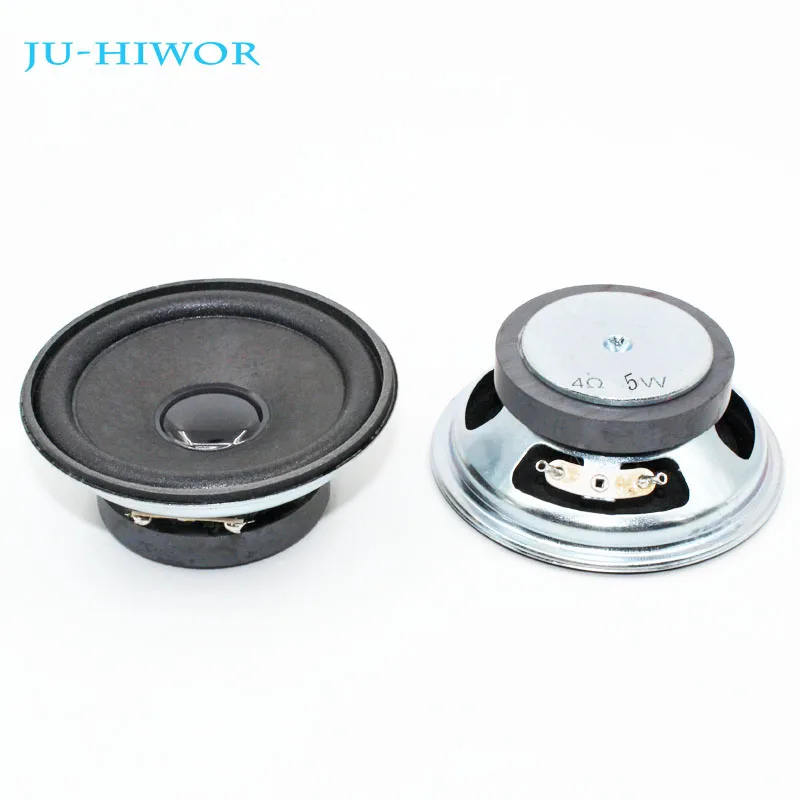 

2pcs 4 Ohm 5W Loudspeaker 77MM 3inch Round Speaker 50MM External Magnetic Foam Edge Bright Cap Height 33MM Full Frequency