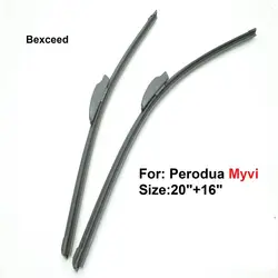 1 компл. 20 "+ 16" U-молния bexceed лобовое стекло автомобиля Универсальное чистящее лезвие для Perodua myvi