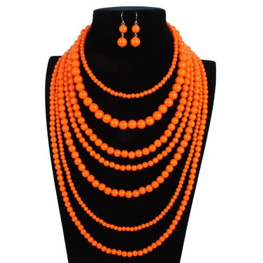statement necklace earrings set (7)