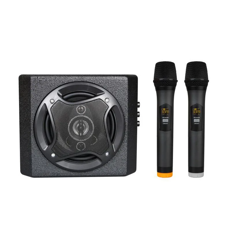 

Speaker with Wireless Microphone for TV Computer Mobile Phone KTV Mixing Bluetooth Light small size each set 2.9kg