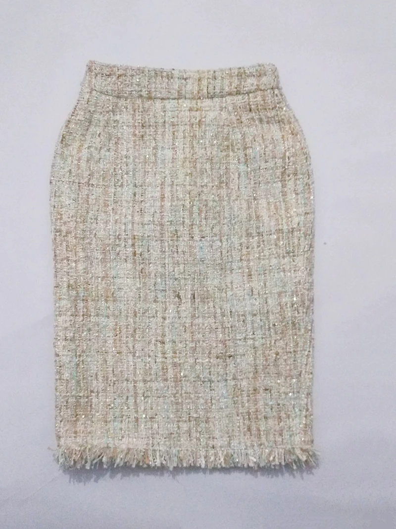 Women's skirt suit Professional tweed jacket + skirt 2020 spring / autumn / winter women's jacket ladies 2 piece skirt suit