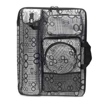 

Fashion Canvas 4K Alphabet Waterproof Portable Sketch Painting Board Case Large Capacity Travel Shoulder Sketchpad Drawing Bag